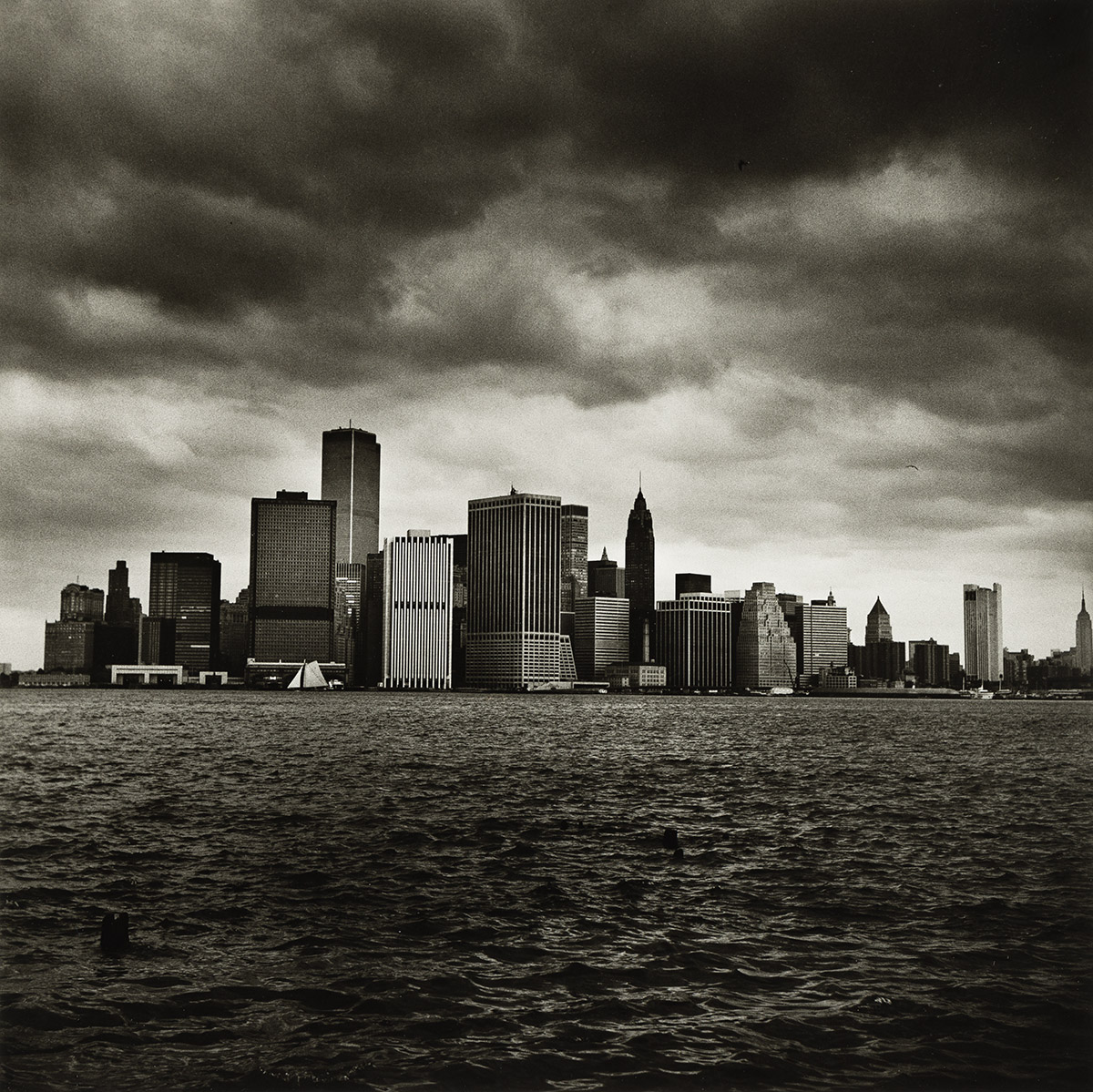 PETER HUJAR (1934-1987) Lower Manhattan from the Harbor.